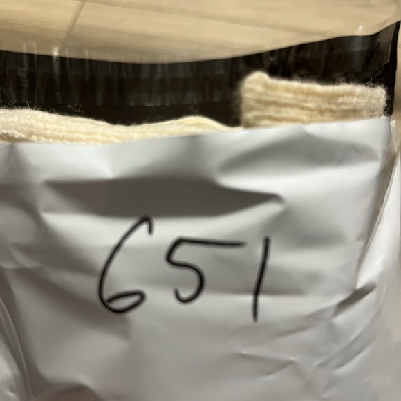 RALPH LAUREN Polo Sz XS Creme Wool Cashmere Cable Knit Turtleneck Tunic Sweater - Picture 6 of 6